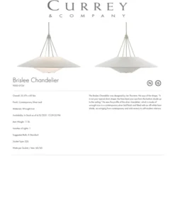 Currey And Company Brislee Pendant New Arrivals