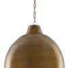 Currey And Company Earthshine Brass Large Pendant New Arrivals