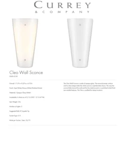 Currey And Company Cleo Wall Sconce