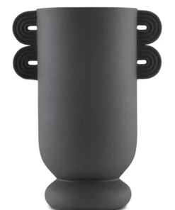 Currey And Company New Arrivals Happy 40 Straight Vase Black
