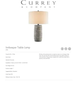 Currey And Company New Arrivals Innkeeper Lamp 7 Currey And Company New Arrivals Innkeeper Lamp