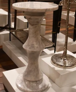 Currey And Company Jesper White Drinks Table New Arrivals