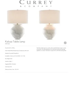 Currey And Company Kalossi Table Lamp 11 Currey And Company Kalossi Table Lamp