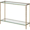 Currey And Company Logan Console Table Gold