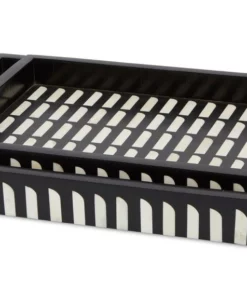 Currey And Company Swoop Tray Set Of Two