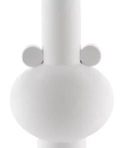 Currey And Company Happy 40 Round White Vase