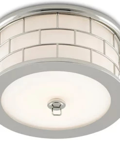 Currey And Company James Flush Mount Polished Nickel New Arrivals