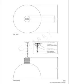 Currey And Company New Arrivals Saga Pendant