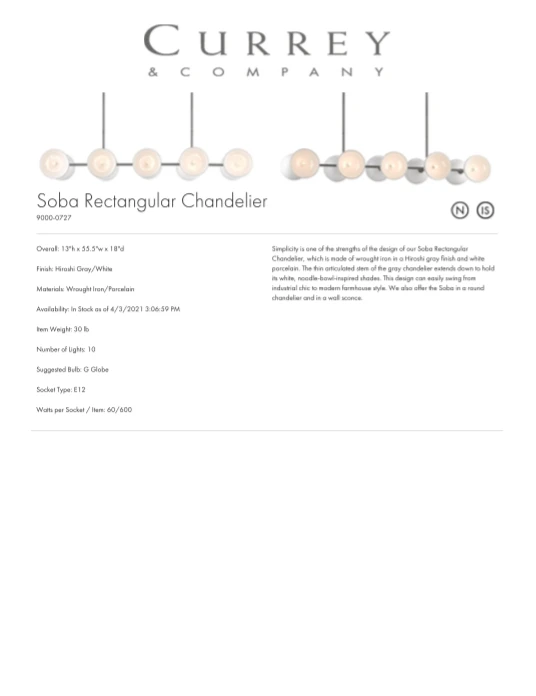 Currey And Company New Arrivals Soba Rectangular Chandelier 10 Currey And Company New Arrivals Soba Rectangular Chandelier