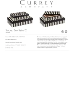 Currey And Company New Arrivals Swoop Box Set Of Two