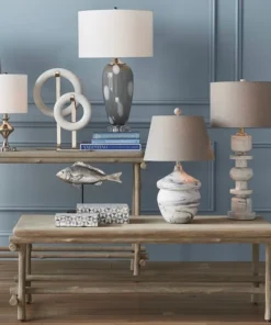 Currey And Company New Arrivals Vitellina Gray Table Lamp