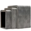 Made Goods Harlow Nesting Tables Cool Gray Faux Shagreen New Arrivals