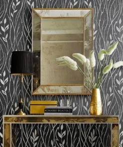 Worlds Away Dion Antique Gold Leaf Mirror