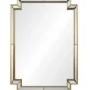Mirror Home Distressed Gold Leaf Framed Mirror