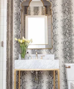 Mirror Home Distressed Gold Leaf And Grey Mirror New Arrivals