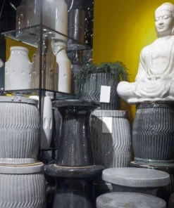 Emissary New Arrivals Dolly Tub Garden Stool Green Kelp