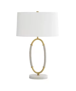 Arteriors Home New Arrivals Landon Lamp Cream Leather