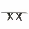Worlds Away New Arrivals Haines Dining Table Smoke Gray