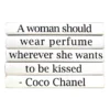 E Lawrence A Woman Should.. Coco Chanel 5 Book Stack