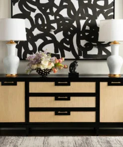 Bungalow 5 Astor 3 Drawer And 2 Door Cabinet Black