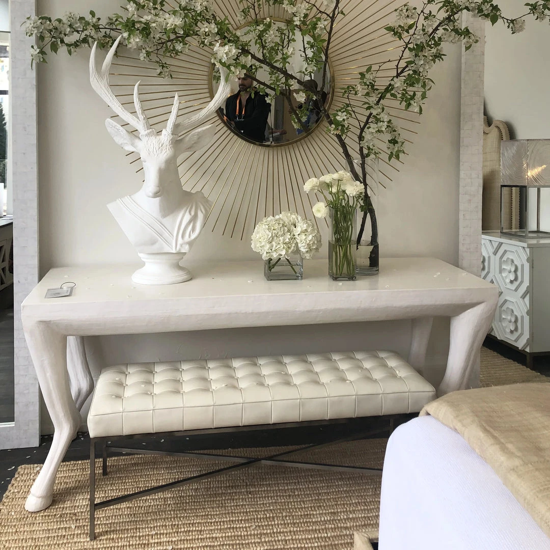 Oly Studio New Arrivals Faline Library Table Frost White 4 Oly Studio New Arrivals Faline Library Table Frost White