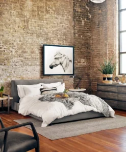 Four Hands Aidan Bed Pebble Pewter