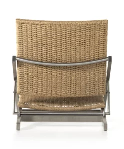 Four Hands Allister Folding Chair Faux Hyacinth