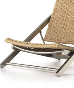 Four Hands Allister Folding Chair Faux Hyacinth