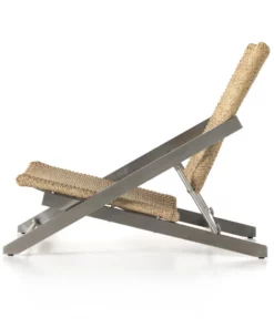 Four Hands Allister Folding Chair Faux Hyacinth