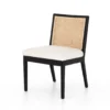 Four Hands Antonia Cane Armless Dining Chair Brushed Ebony New Arrivals
