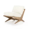Four Hands Bastian Chair Sheepskin Natural