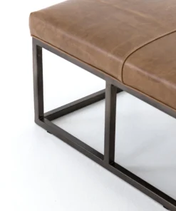 Four Hands Beaumont Bench Warm Taupe Dakota Leather 17 Four Hands Beaumont Bench Warm Taupe Dakota Leather