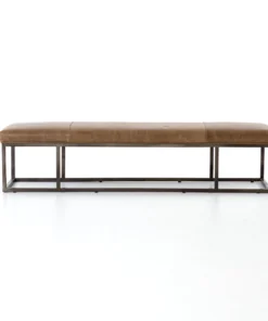 Four Hands Beaumont Bench Warm Taupe Dakota Leather 16 Four Hands Beaumont Bench Warm Taupe Dakota Leather