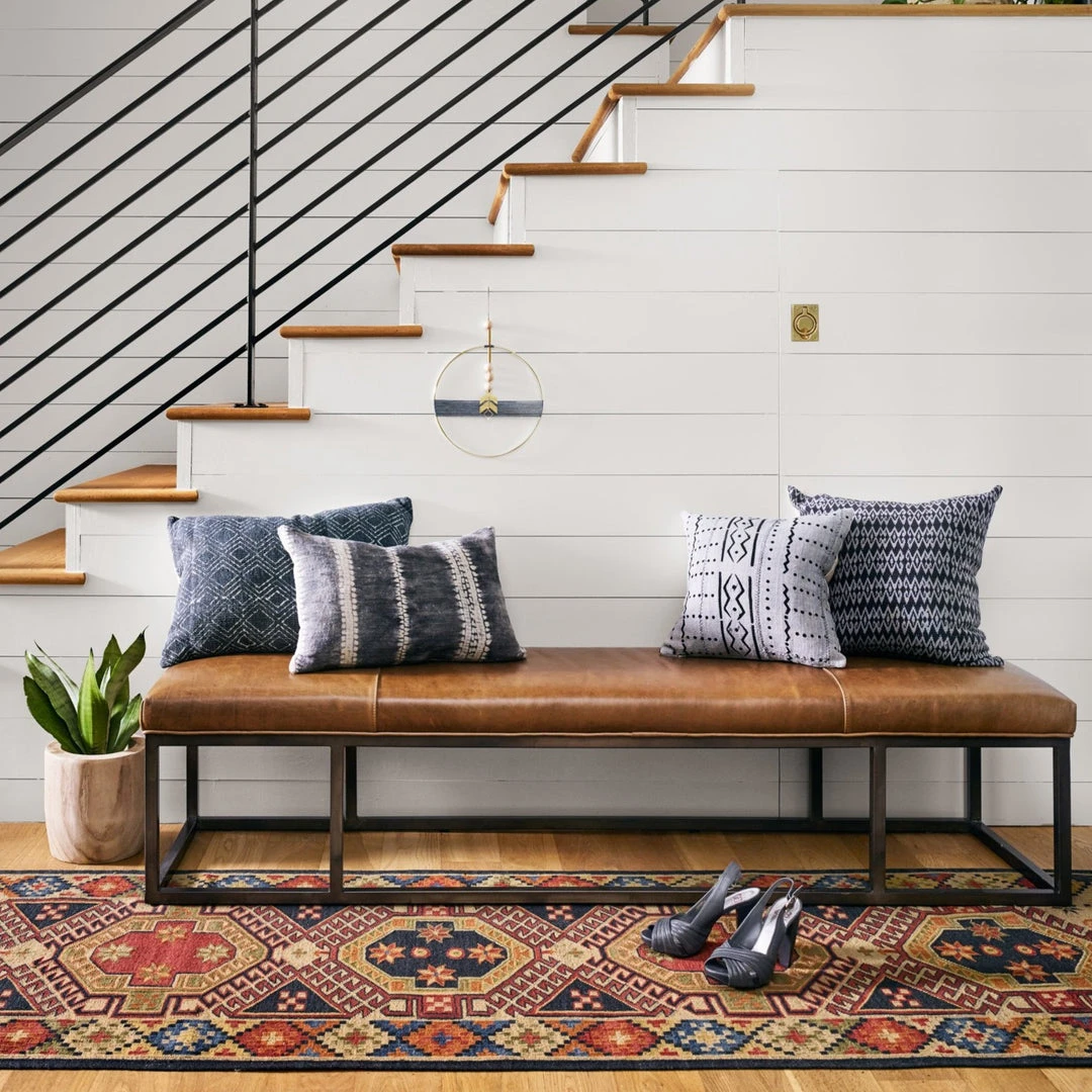 Four Hands Beaumont Bench Warm Taupe Dakota Leather 4 Four Hands Beaumont Bench Warm Taupe Dakota Leather