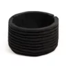 Four Hands New Arrivals Beto Banded Bowl Carbonized Black