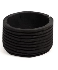 Four Hands New Arrivals Beto Banded Bowl Carbonized Black