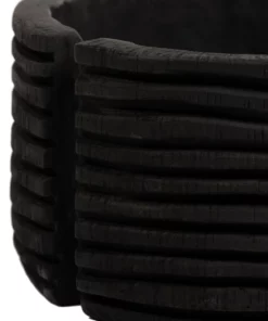 Four Hands New Arrivals Beto Banded Bowl Carbonized Black