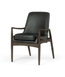 Four Hands New Arrivals Braden Dining Arm Chair Durango Smoke Leather