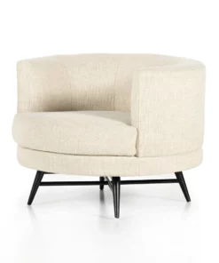 Four Hands Carmela Swivel Chair Irving Taupe