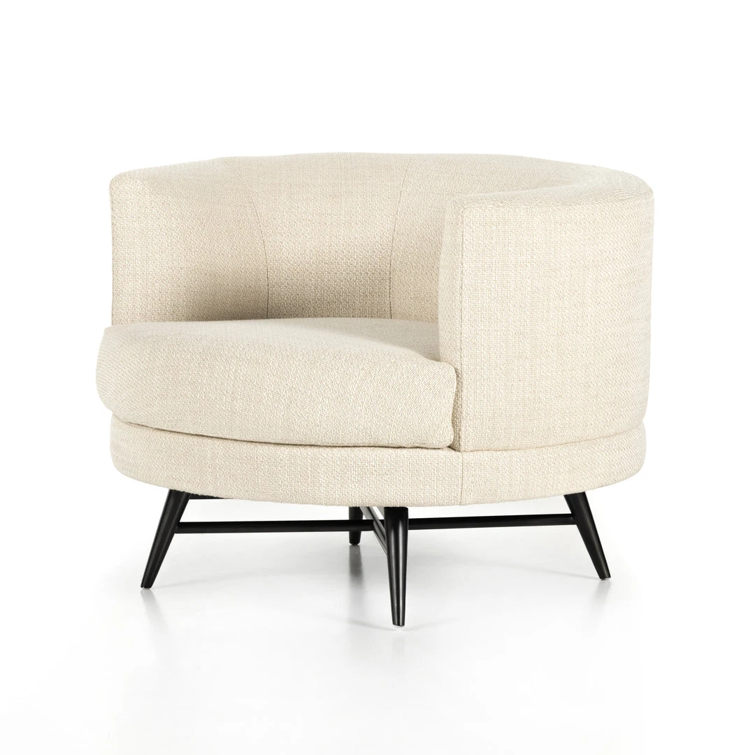 Four Hands Carmela Swivel Chair Irving Taupe 3 Four Hands Carmela Swivel Chair Irving Taupe