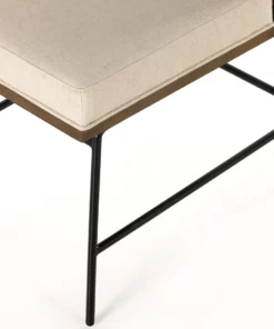 Four Hands Crete Dining Chair Saville Flax And Brown New Arrivals