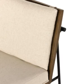 Four Hands Crete Dining Chair Saville Flax And Brown New Arrivals