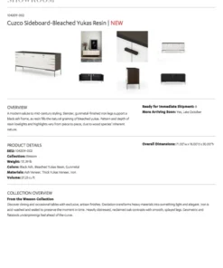 Four Hands New Arrivals Cuzco Sideboard Bleached Yukas 29 Four Hands New Arrivals Cuzco Sideboard Bleached Yukas