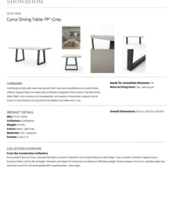 Four Hands Cyrus Rectangle Dining Table