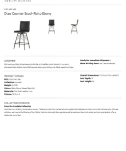 Four Hands Diaw Counter Stool Rialto Ebony New Arrivals 9 Four Hands Diaw Counter Stool Rialto Ebony New Arrivals