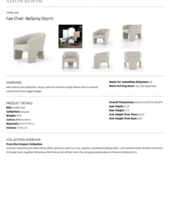 Four Hands New Arrivals Fae Chair Bellamy Storm 27 Four Hands New Arrivals Fae Chair Bellamy Storm