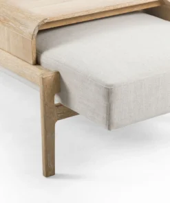 Four Hands Fawkes Bench Vintage Whitewash New Arrivals