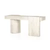 Four Hands Georgie Console Table Bleached Spalted New Arrivals