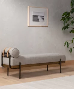 Four Hands Giorgio Accent Bench Zion Ash New Arrivals