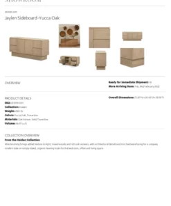 Four Hands Jaylen Sideboard Yucca Oak